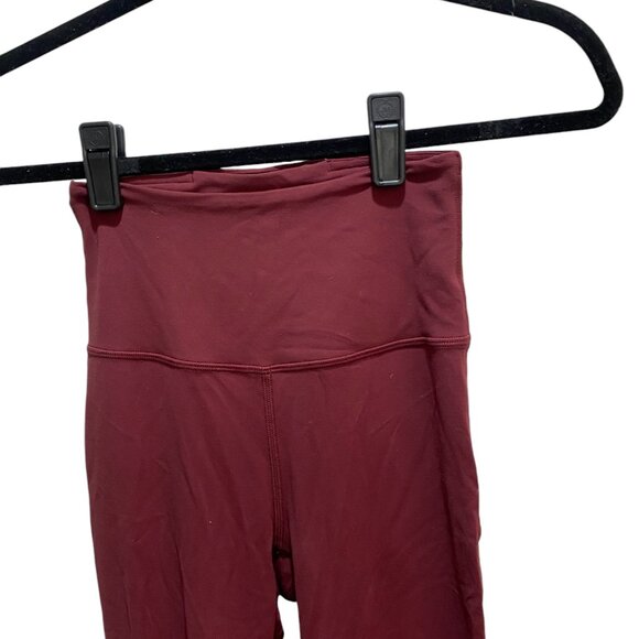 Lululemon Groove Super-High-Rise Flare Pant Nulu Size 2 🍷 Red Merlot - Picture 7 of 13
